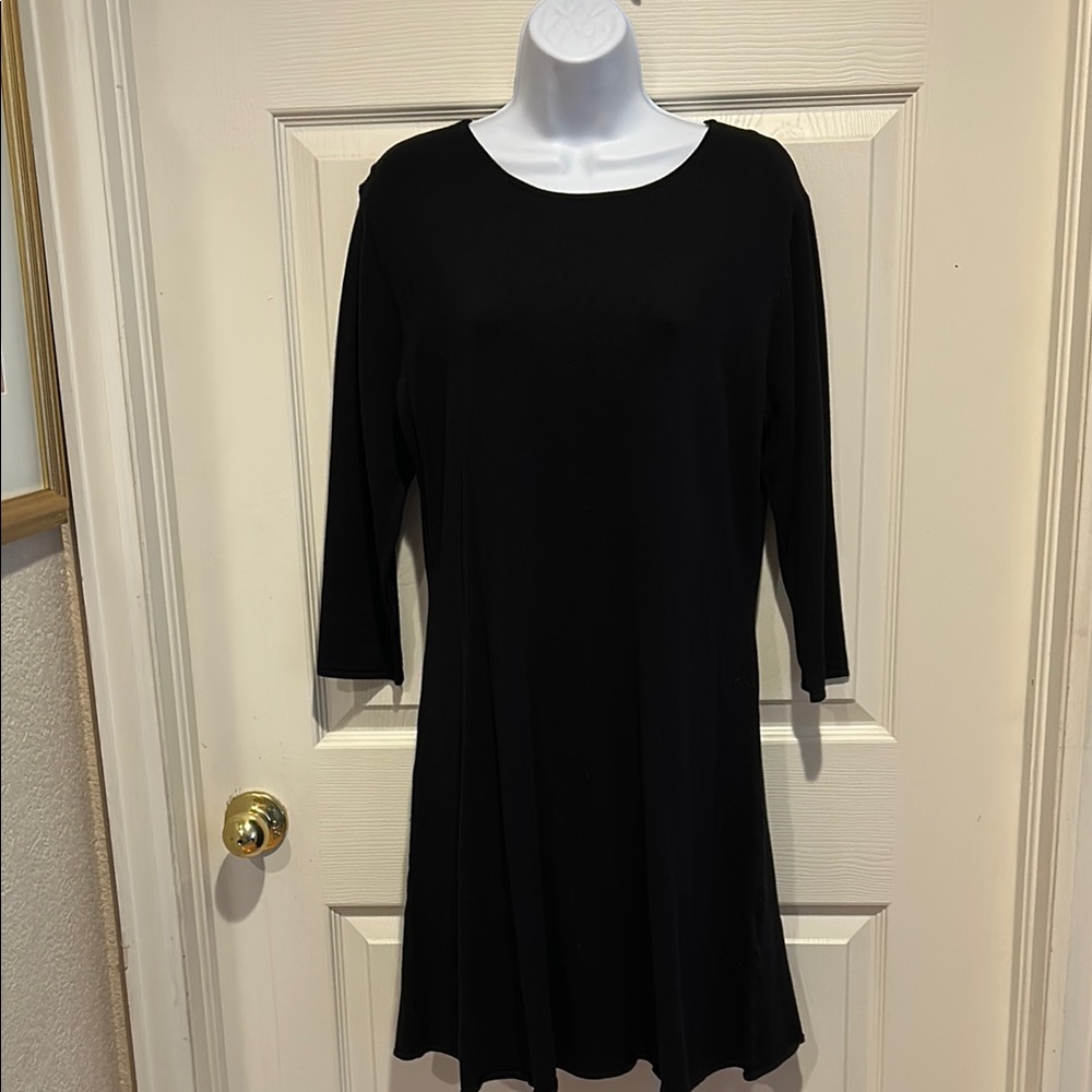 Elegant Black Long Sleeve Dress